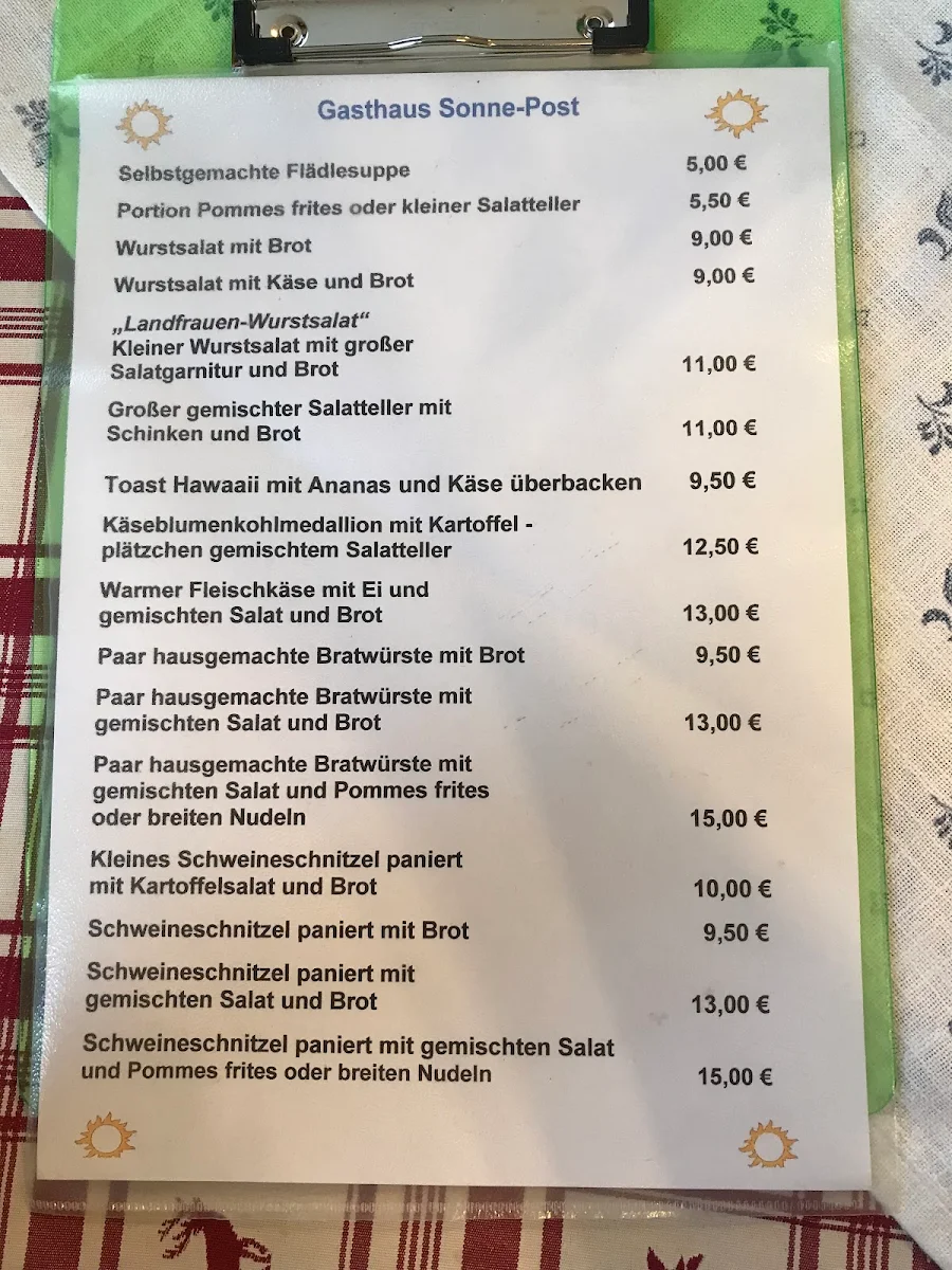 Speisekarte photo 1