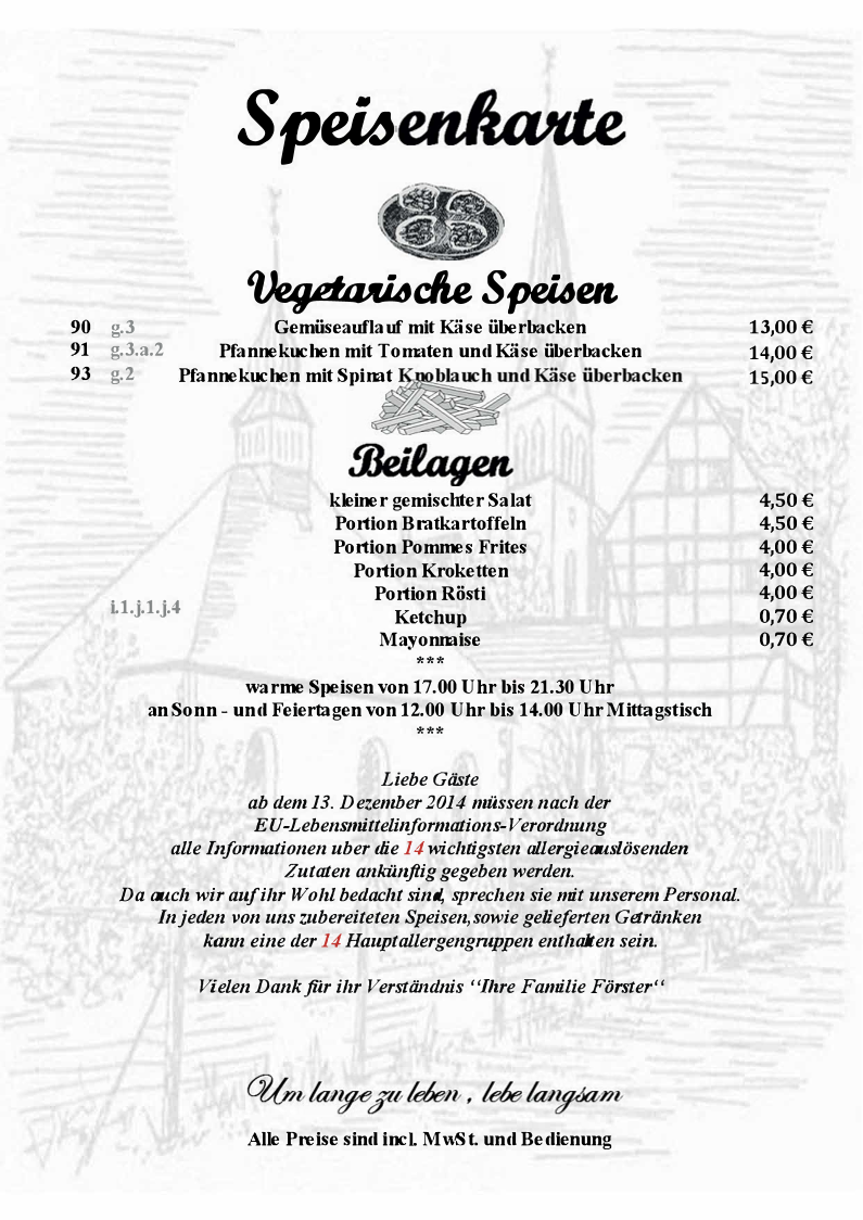 Speisekarte photo 3