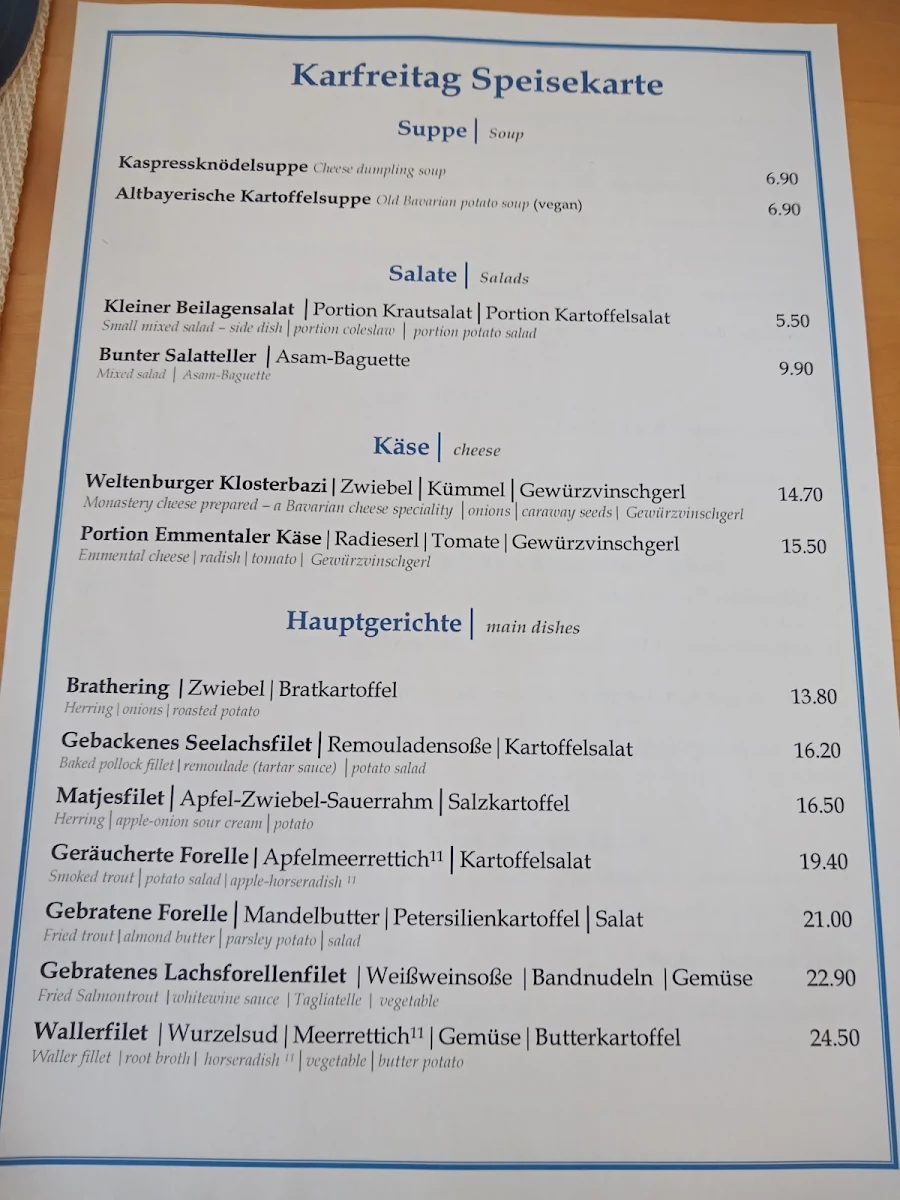 Speisekarte photo 1