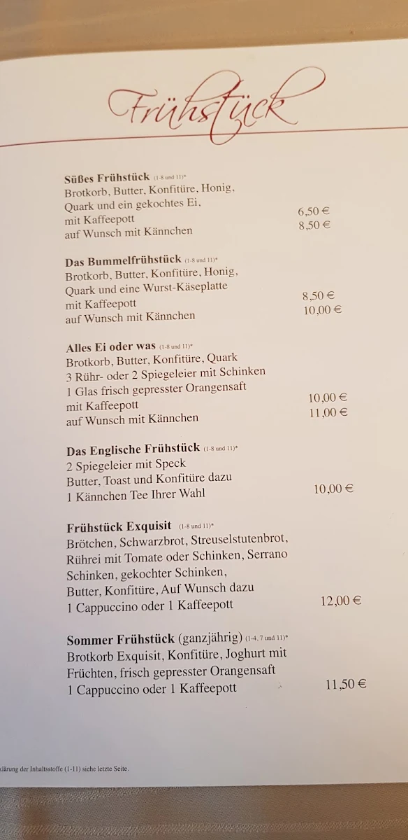 Speisekarte photo 2