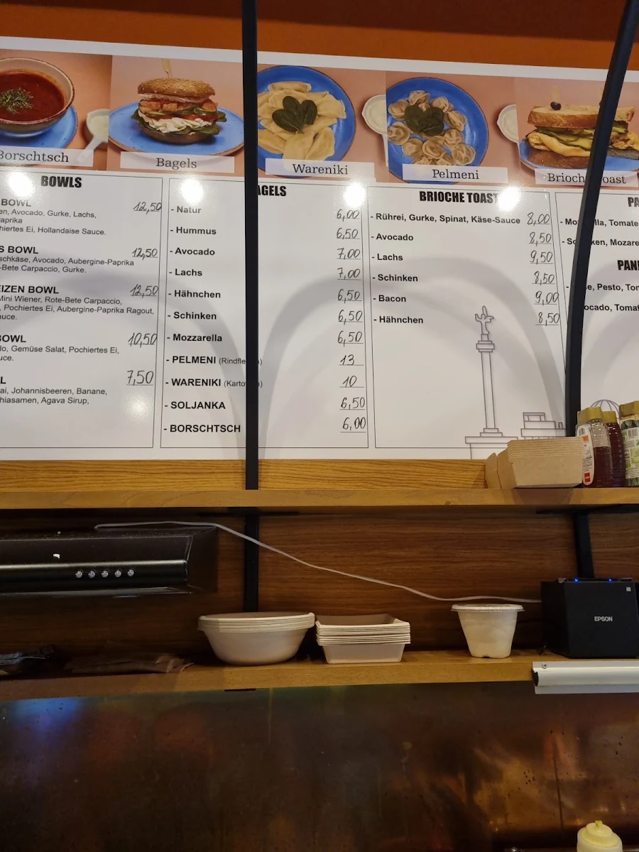 Speisekarte, Café Prenzalexandr