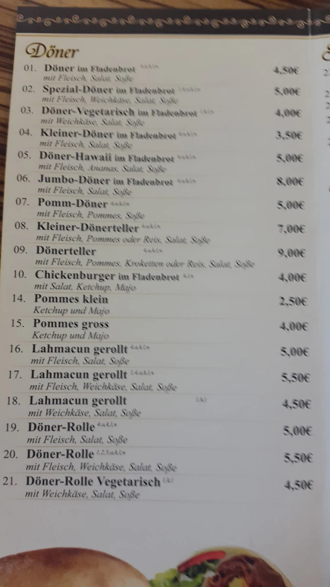 Speisekarte photo 2