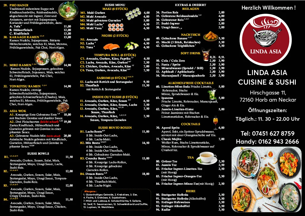 Speisekarte, Pho Viet