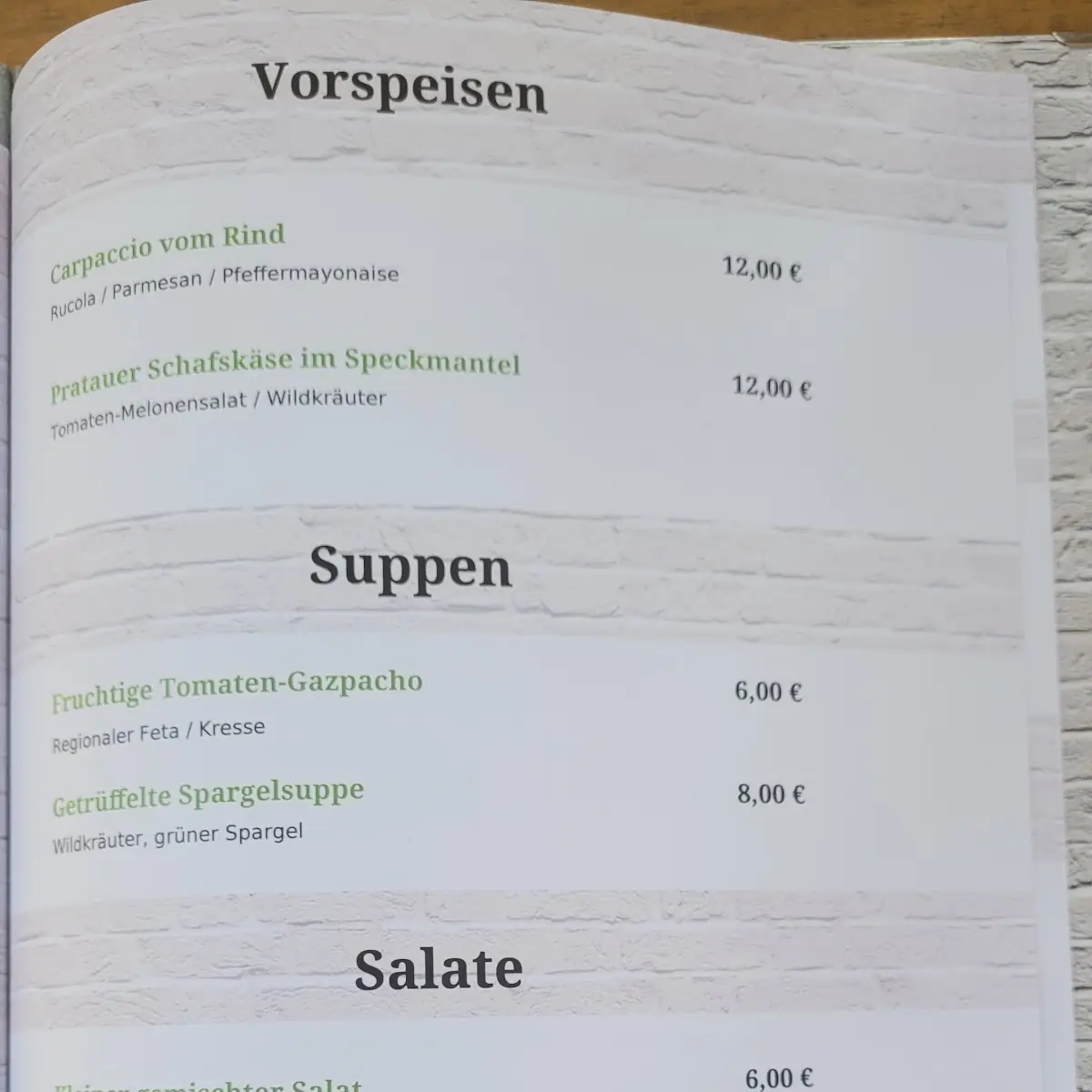 Speisekarte photo 4