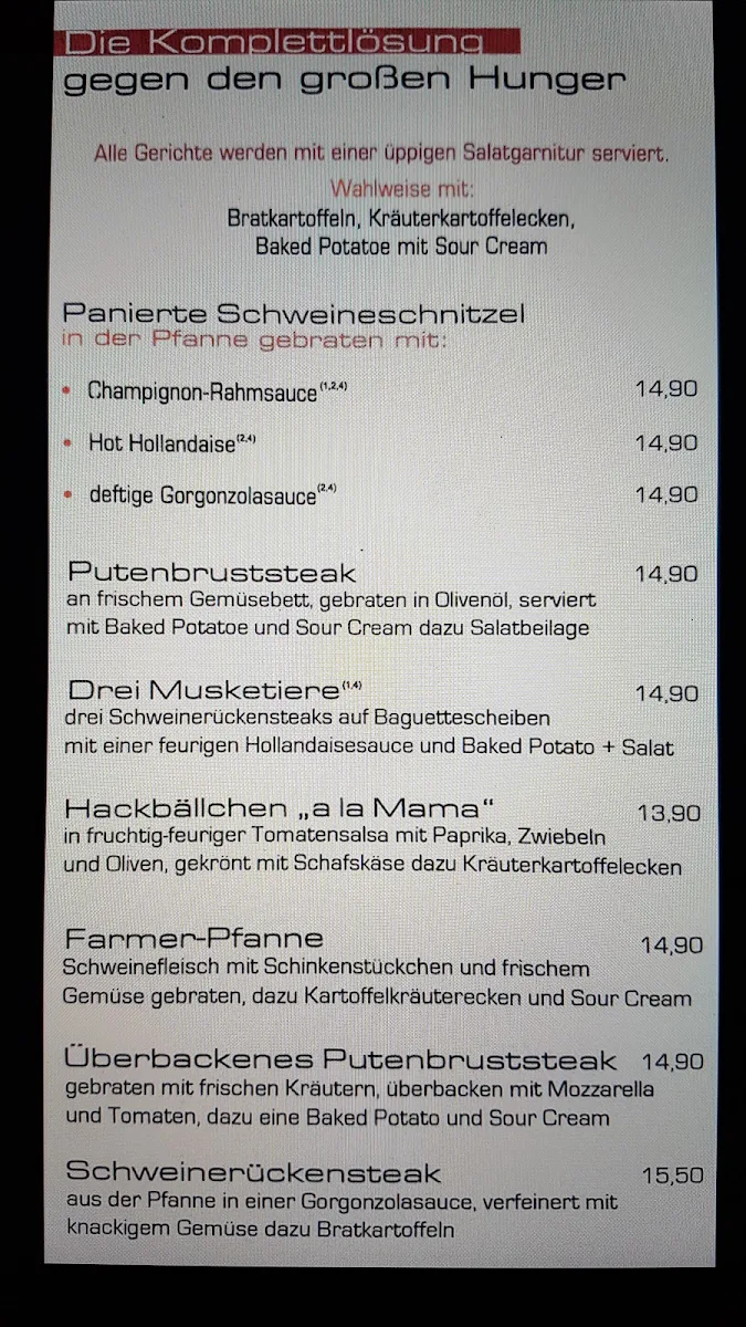Speisekarte photo 2