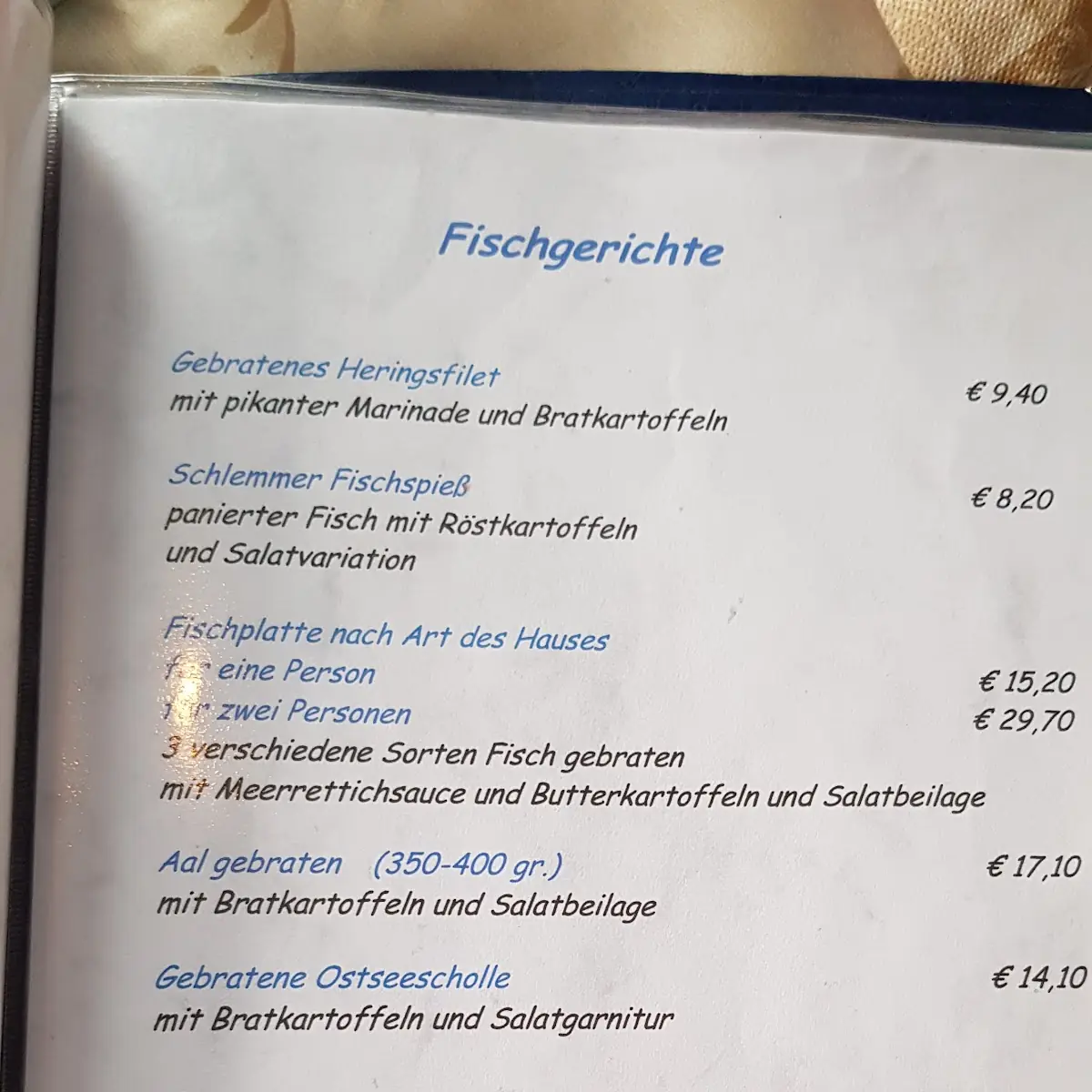 Speisekarte photo 2