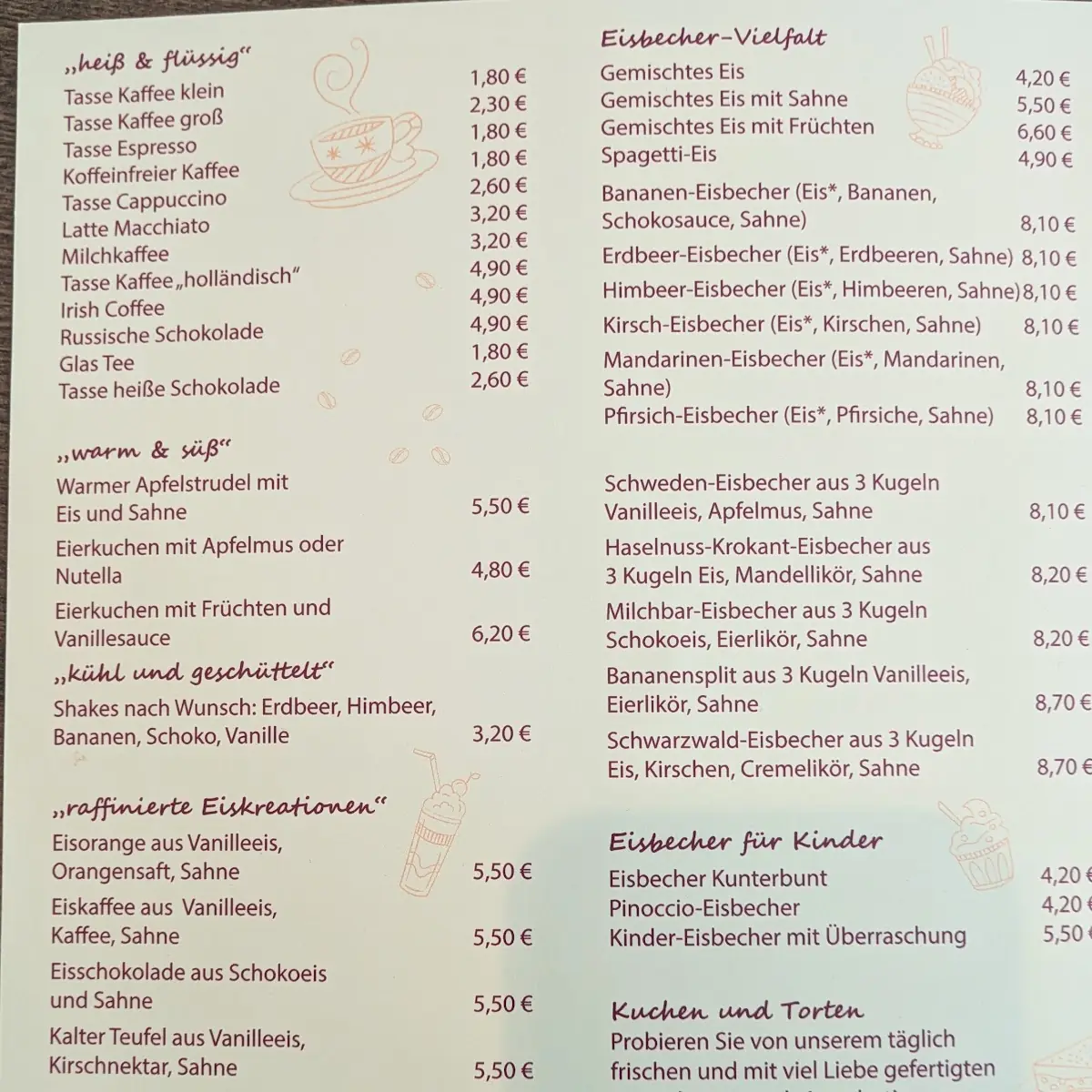 Speisekarte photo 1