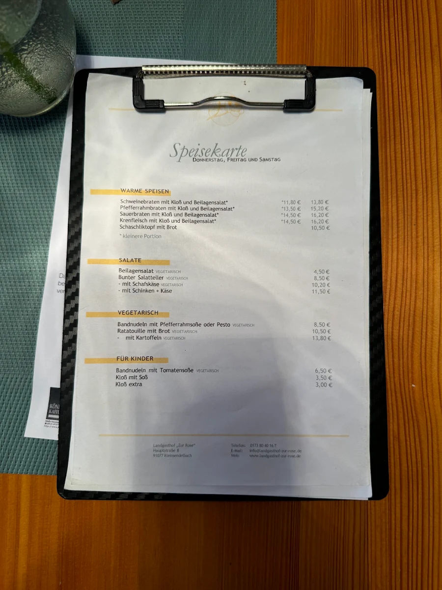 Speisekarte photo 2