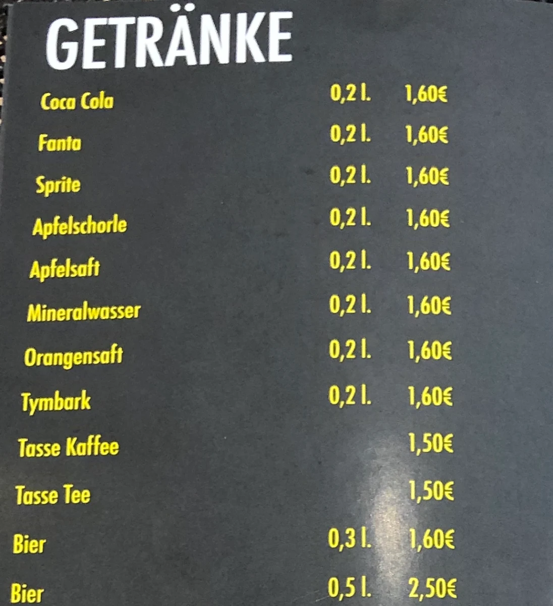Speisekarte photo 5