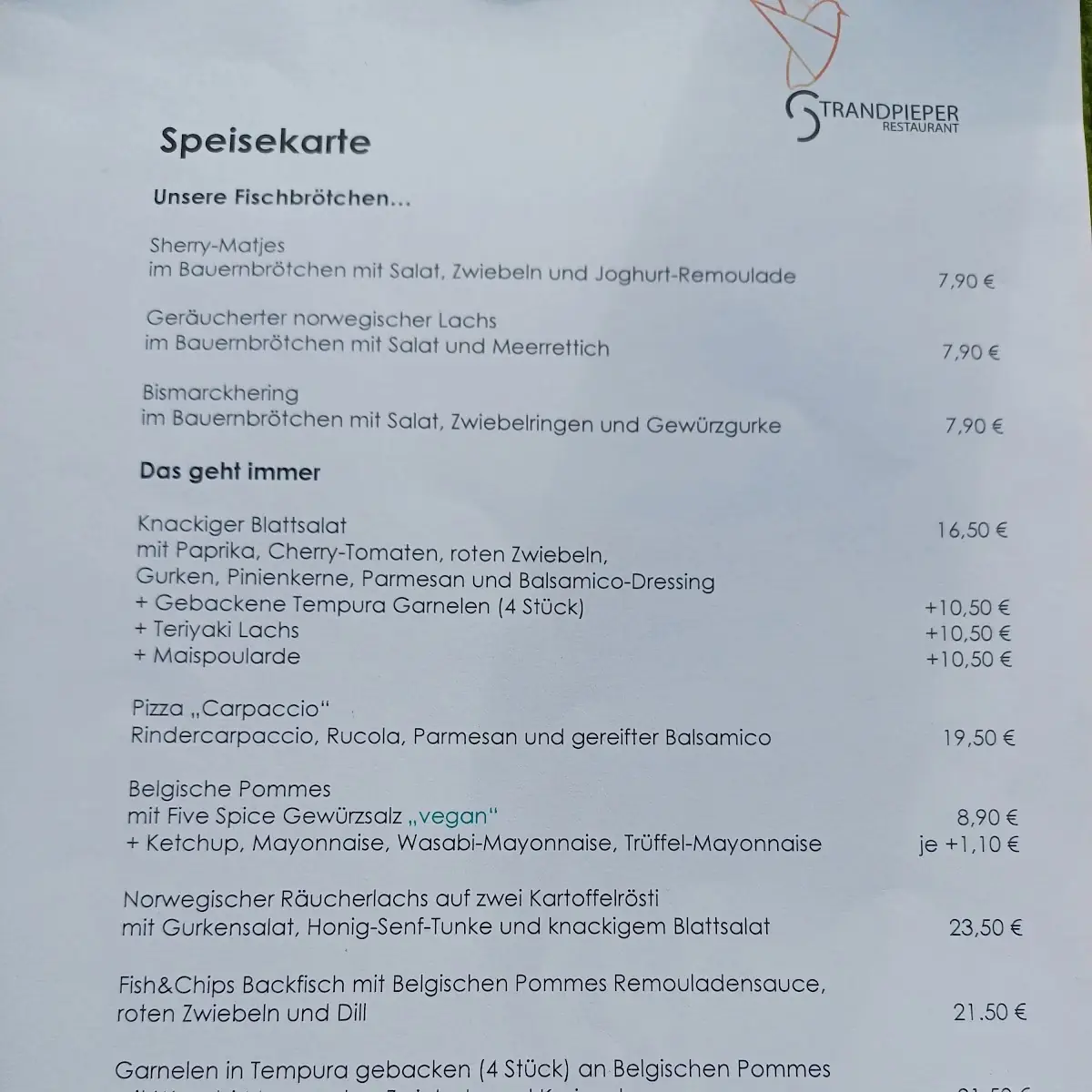 Speisekarte photo 1
