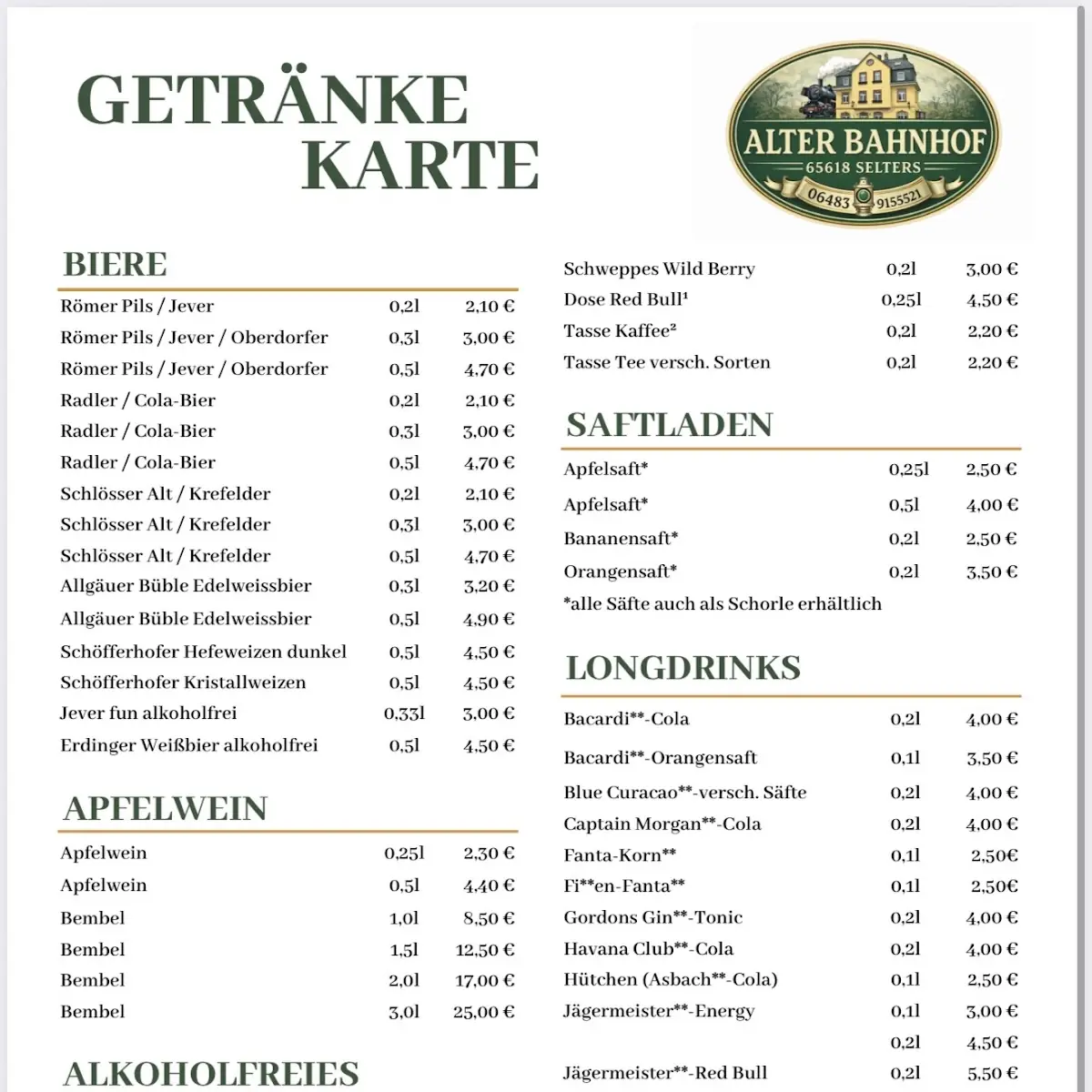 Speisekarte photo 2