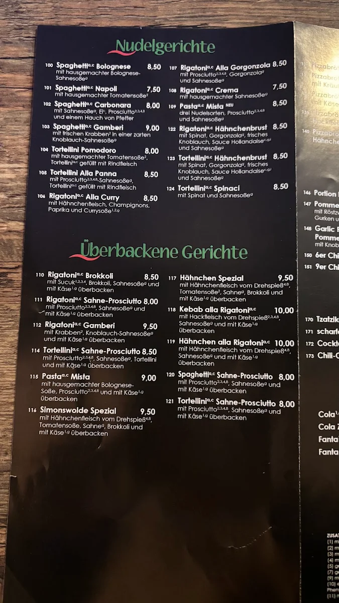 Speisekarte photo 4