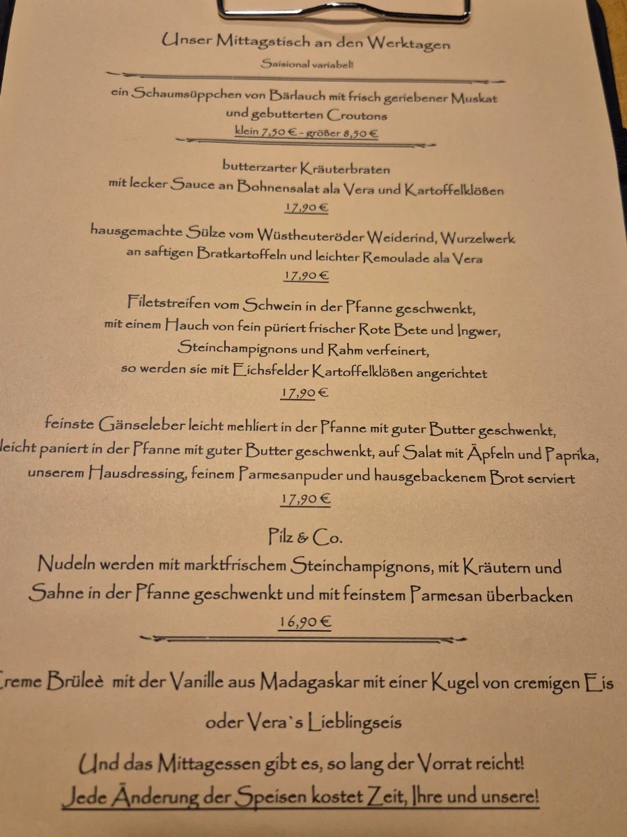 Speisekarte photo 2