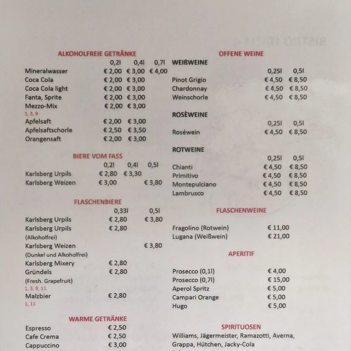 Speisekarte photo 2