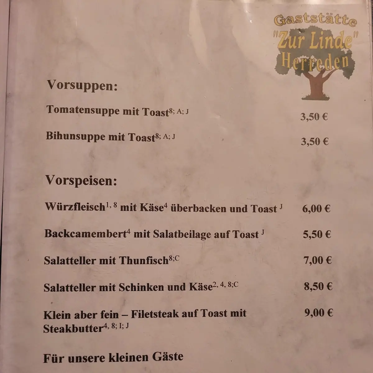 Speisekarte photo 1