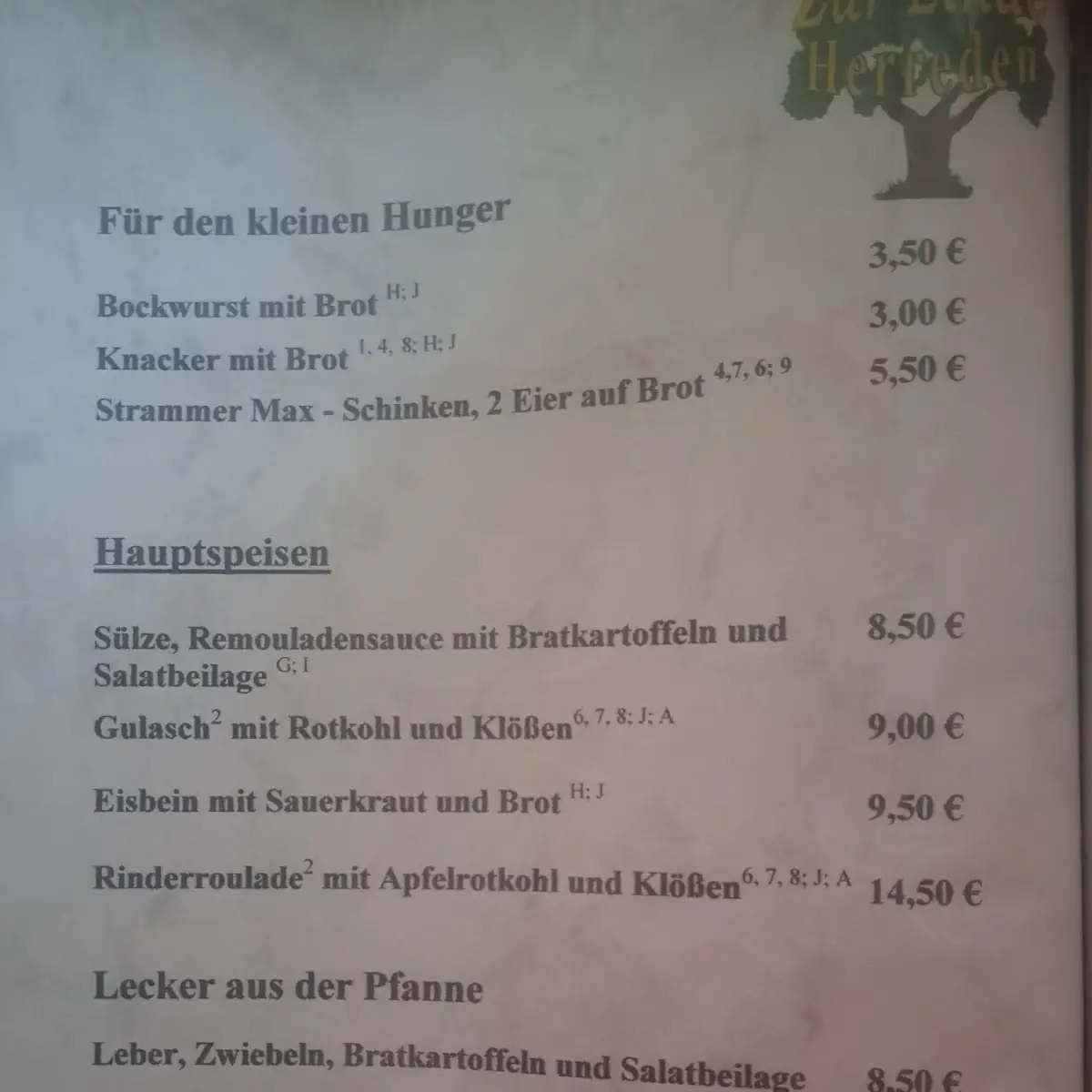 Speisekarte photo 3