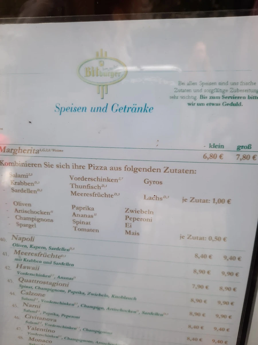 Speisekarte photo 2
