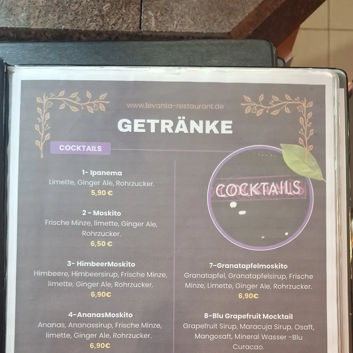 Speisekarte photo 2