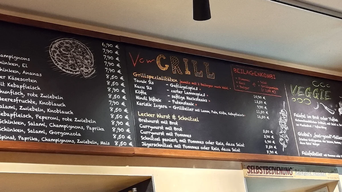 Speisekarte, Global Grill