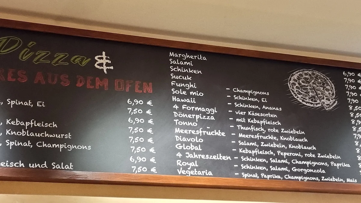 Speisekarte, Global Grill