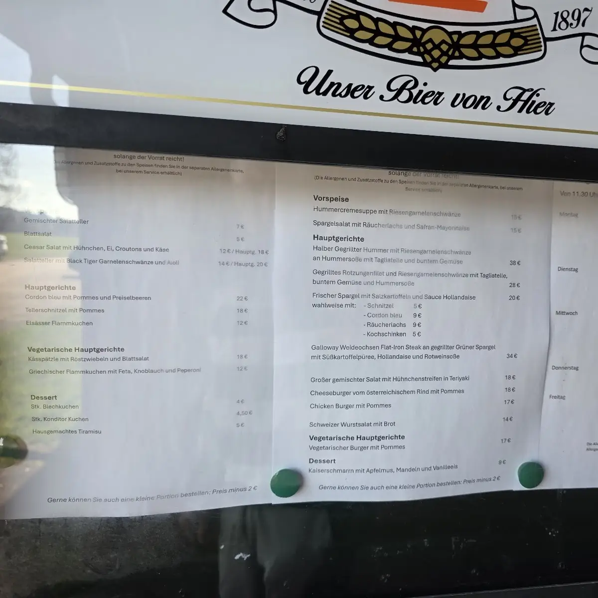 Speisekarte photo 1