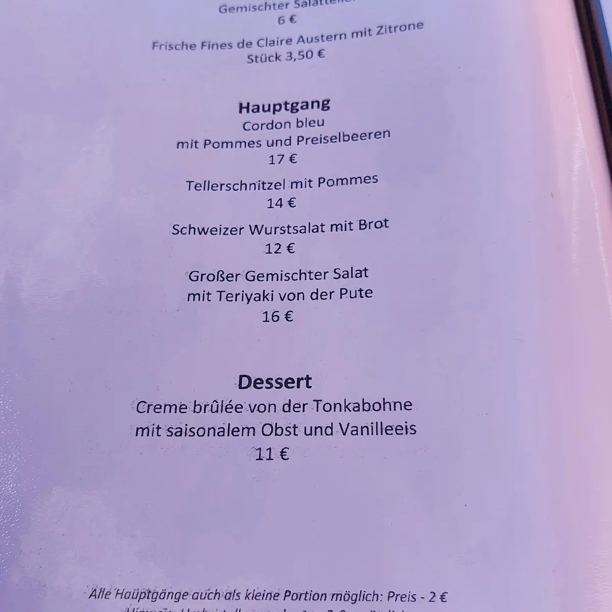 Speisekarte photo 4