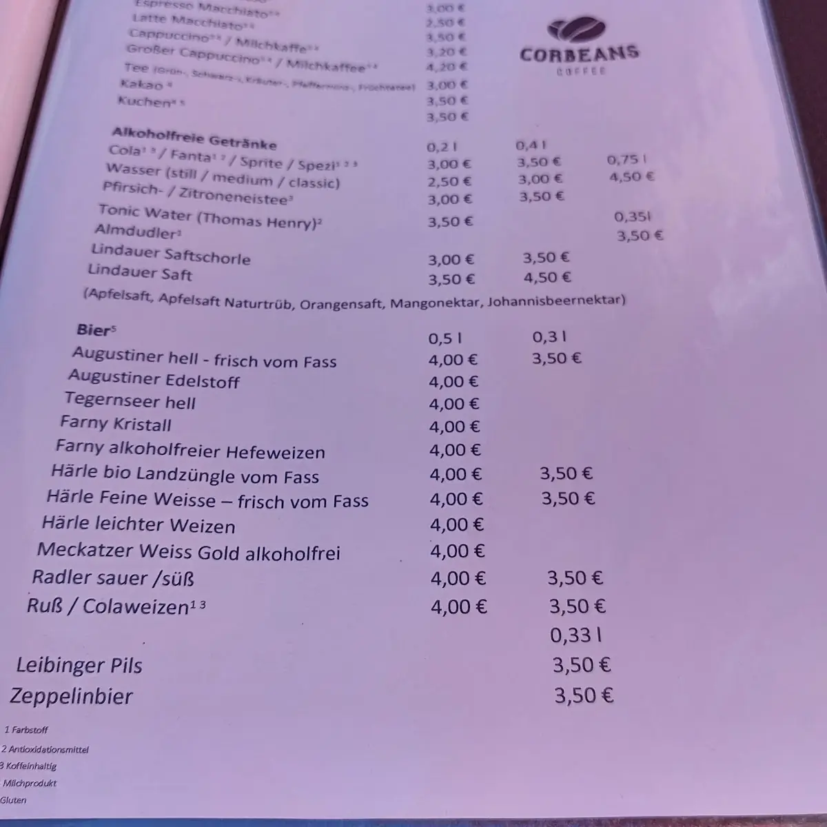 Speisekarte photo 5