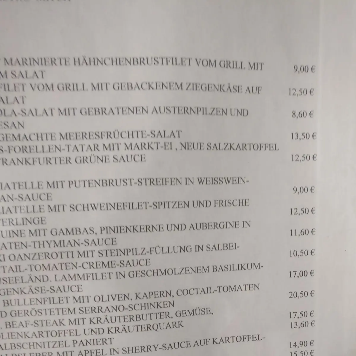 Speisekarte photo 1