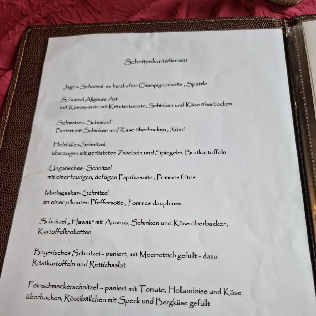 Speisekarte photo 4