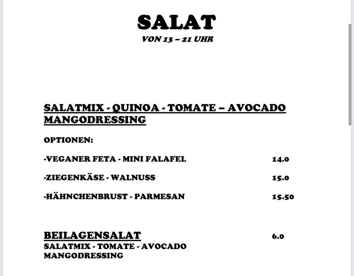 Speisekarte photo 5