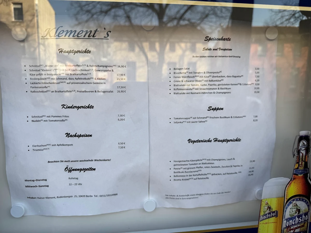 Speisekarte photo 1