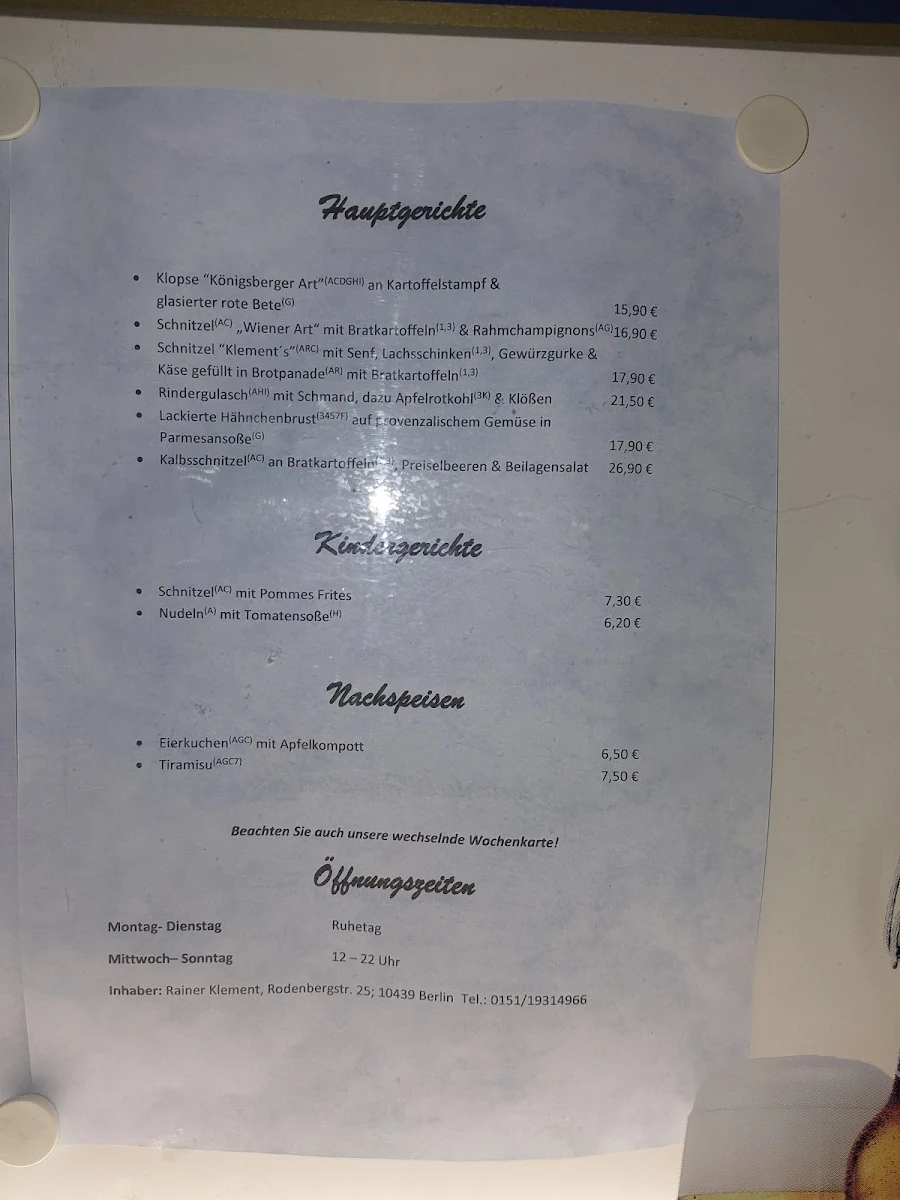 Speisekarte photo 2