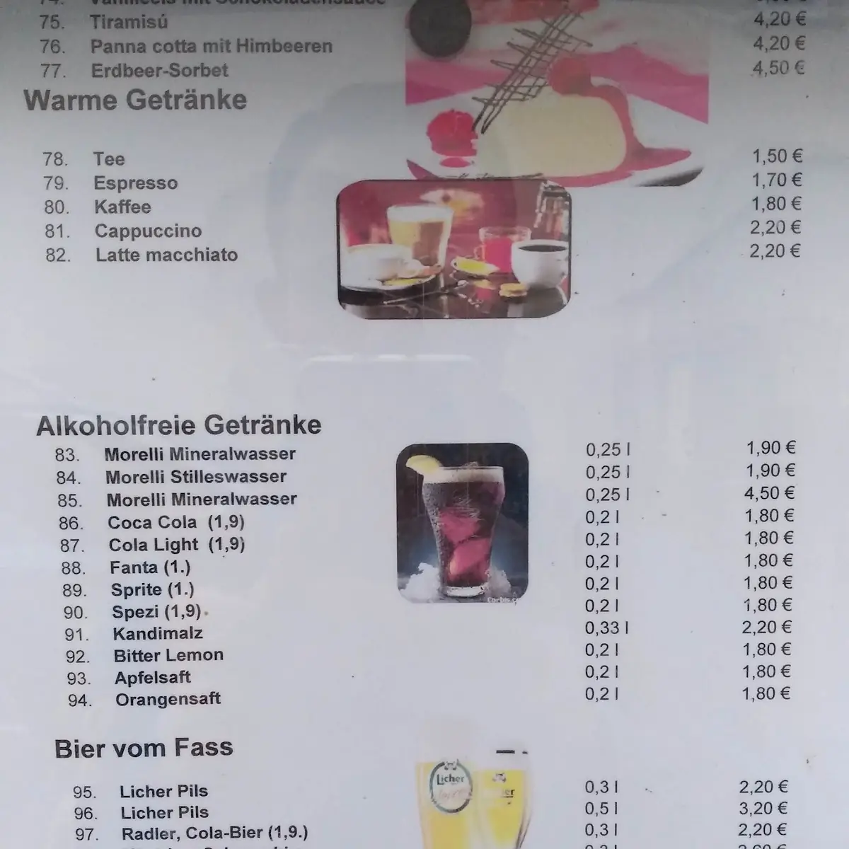 Speisekarte photo 1