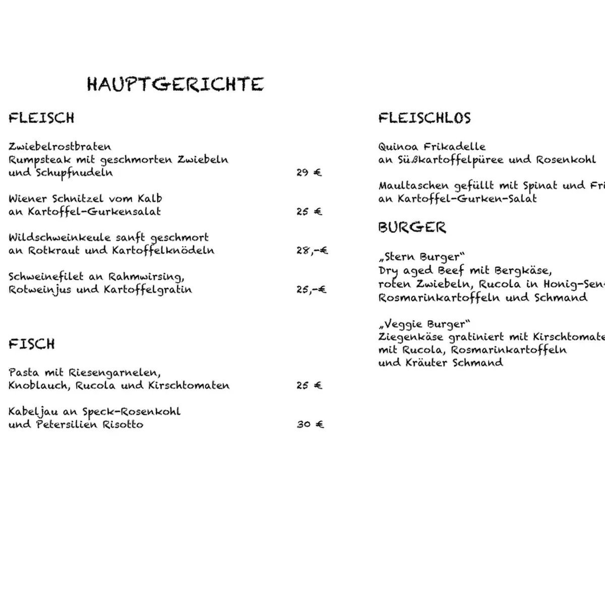 Speisekarte photo 1