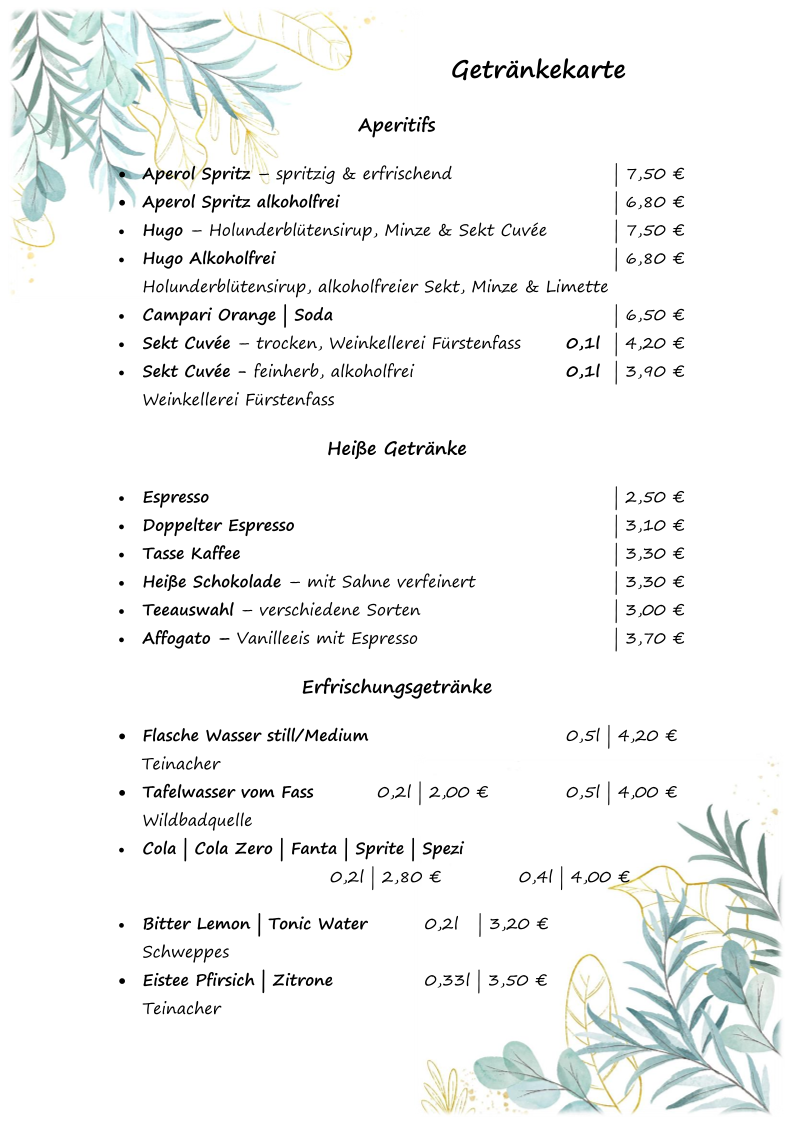 Speisekarte photo 1
