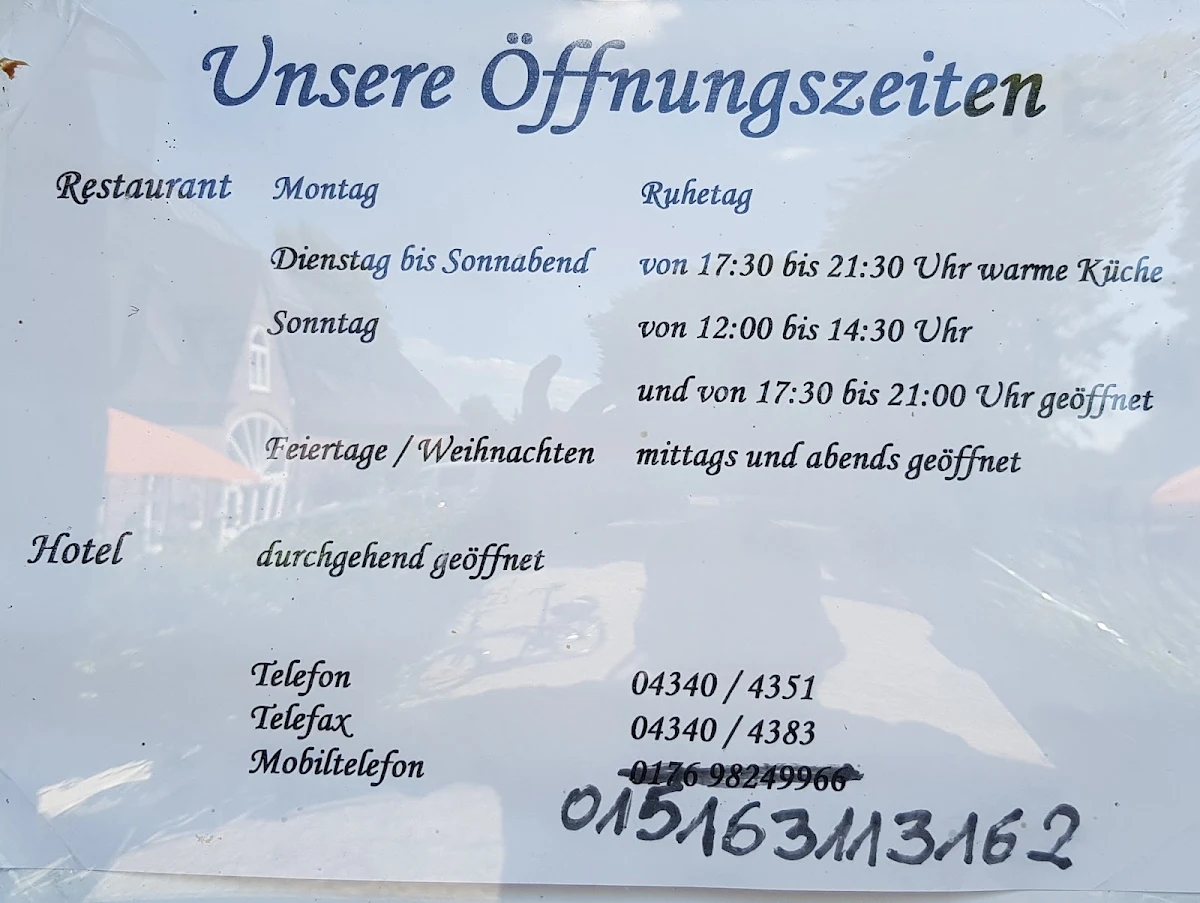 Speisekarte, Beckmann's Gasthof