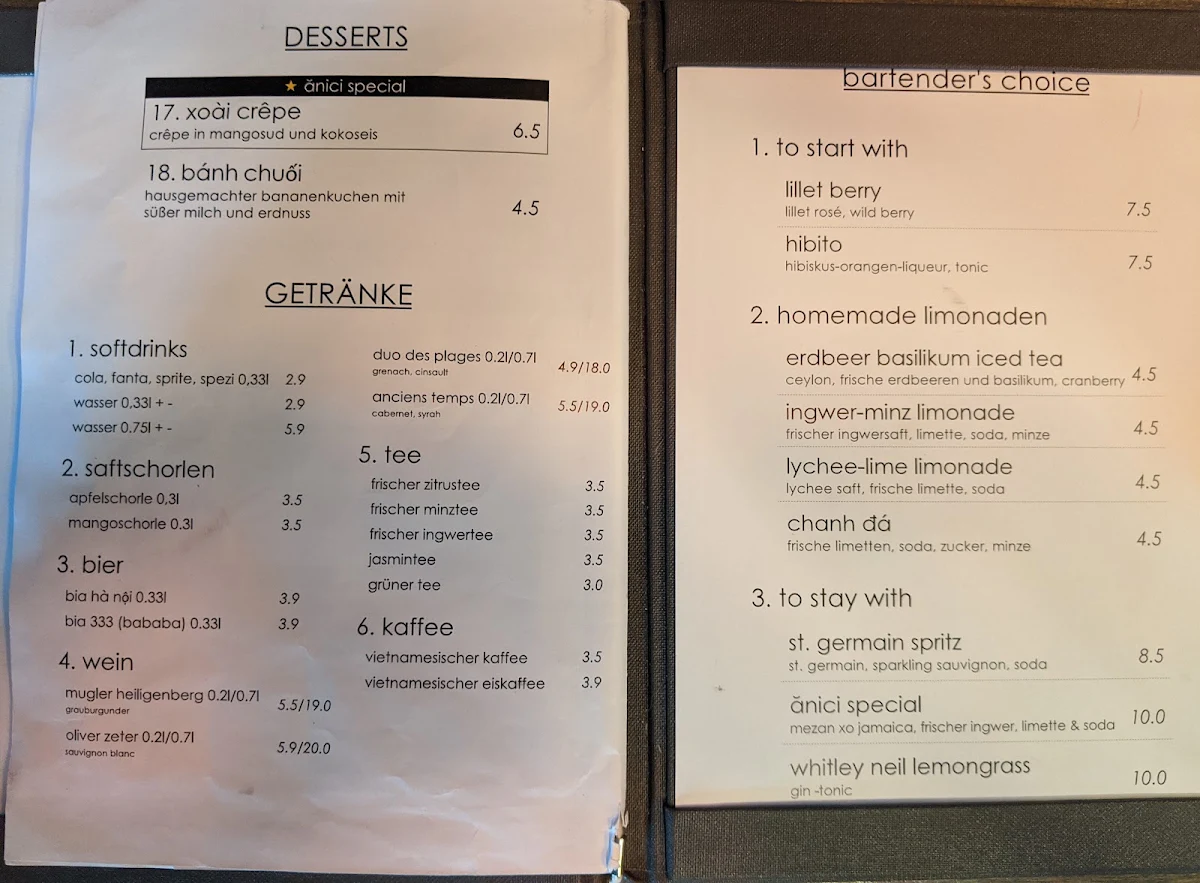 Speisekarte photo 5