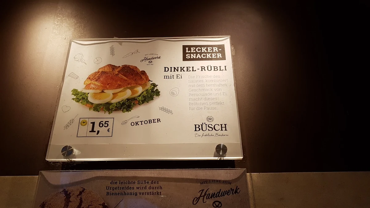 Speisekarte, Büsch