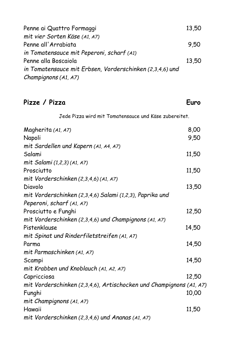 Speisekarte photo 5