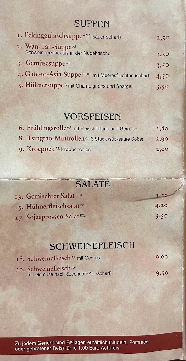 Speisekarte photo 2