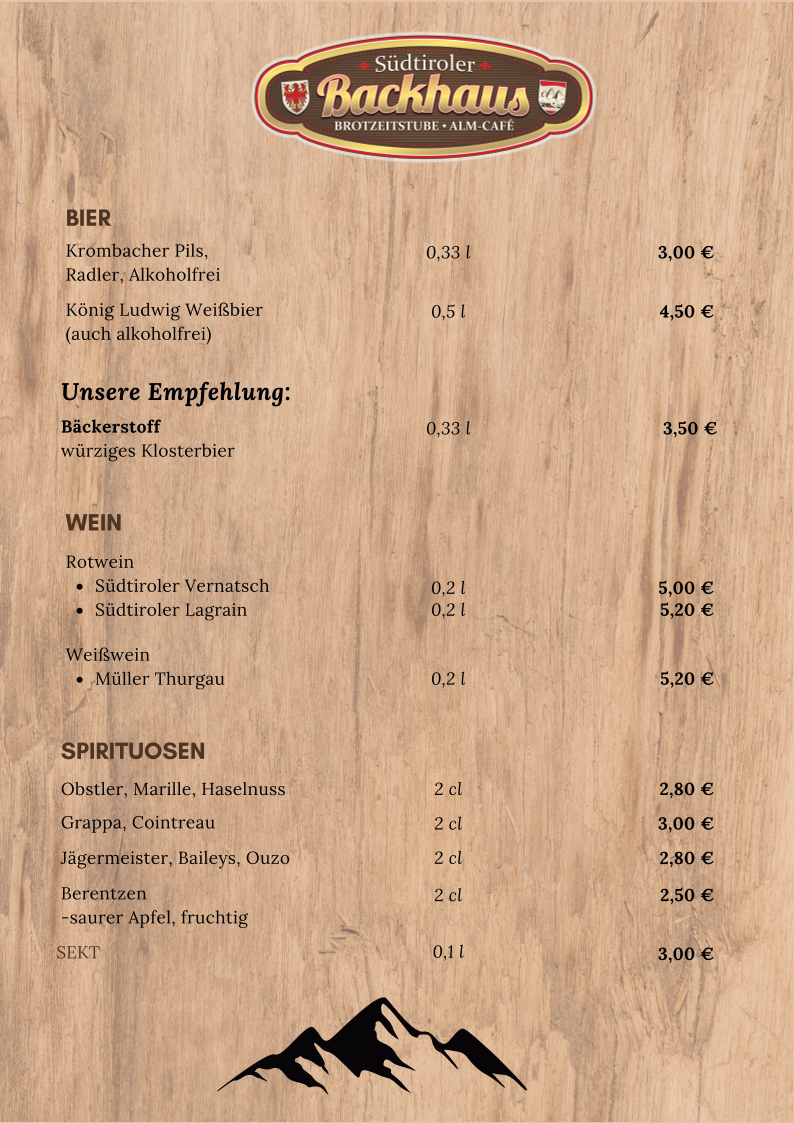 Speisekarte photo 9