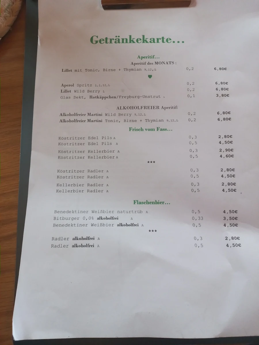 Speisekarte photo 2