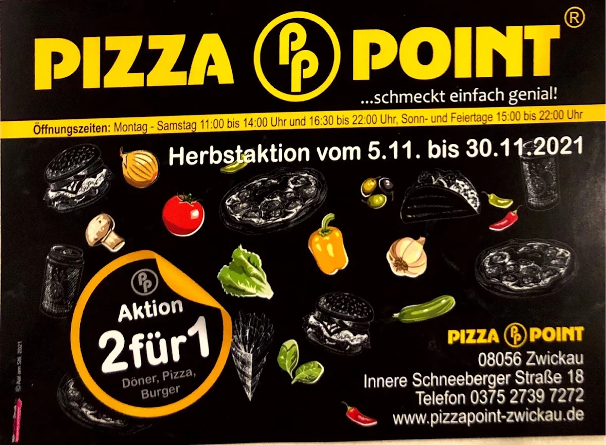 Speisekarte, Pizza pp Point Falkenstein/Vogtland