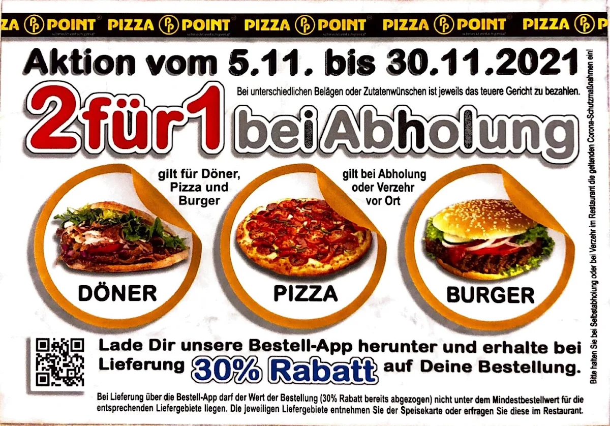 Speisekarte, Pizza pp Point Falkenstein/Vogtland