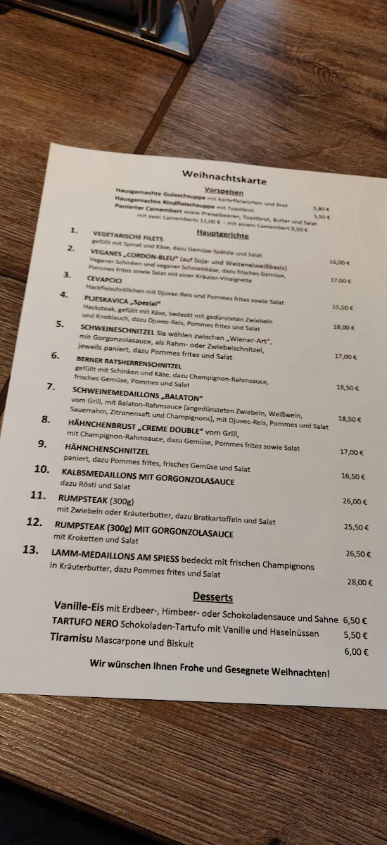 Speisekarte photo 1