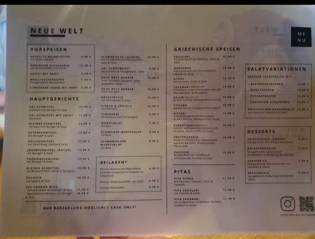 Speisekarte photo 5