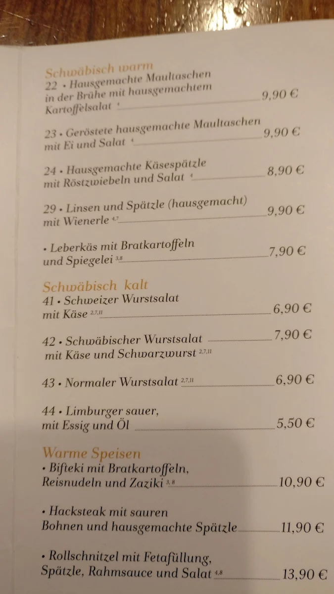 Speisekarte photo 7