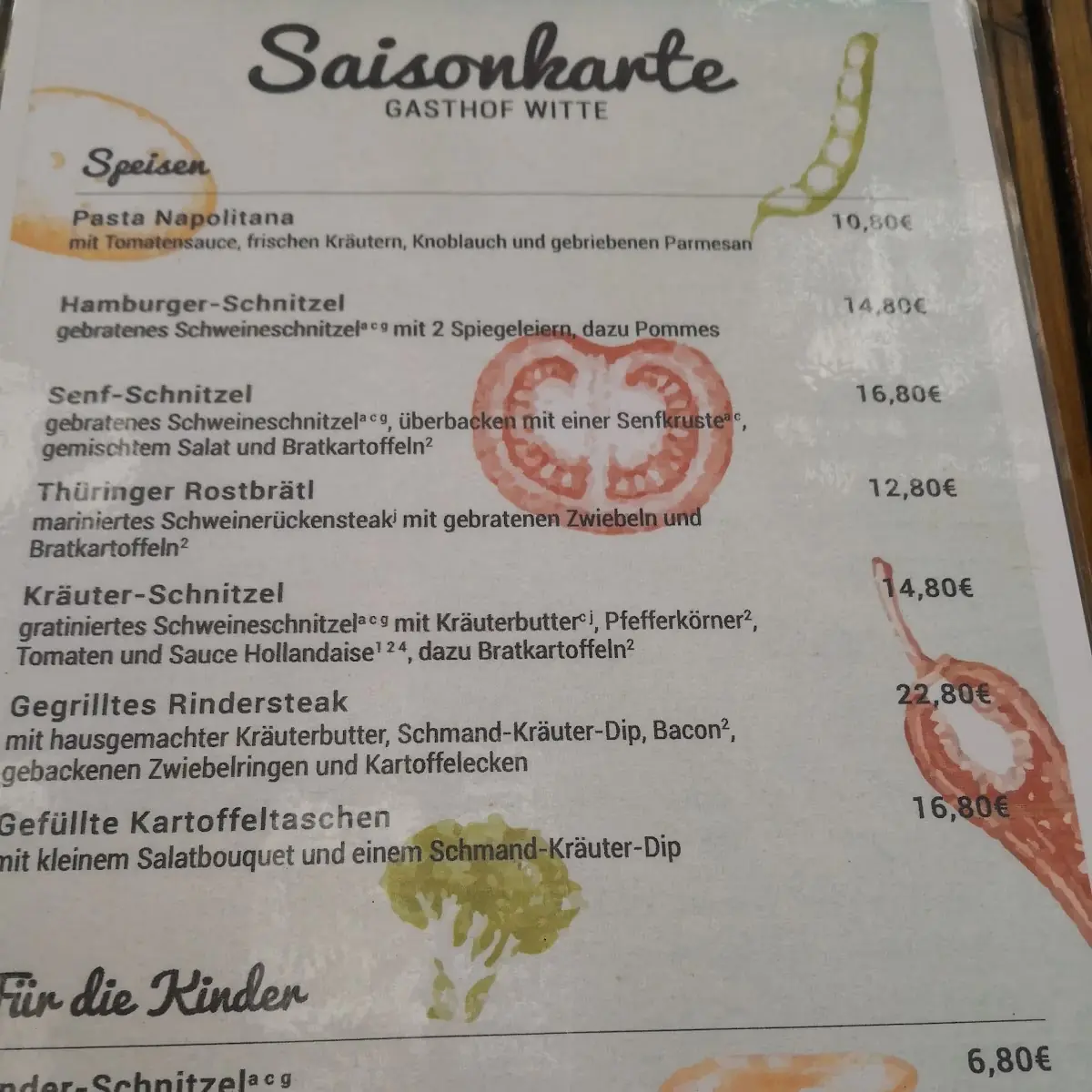 Speisekarte photo 2