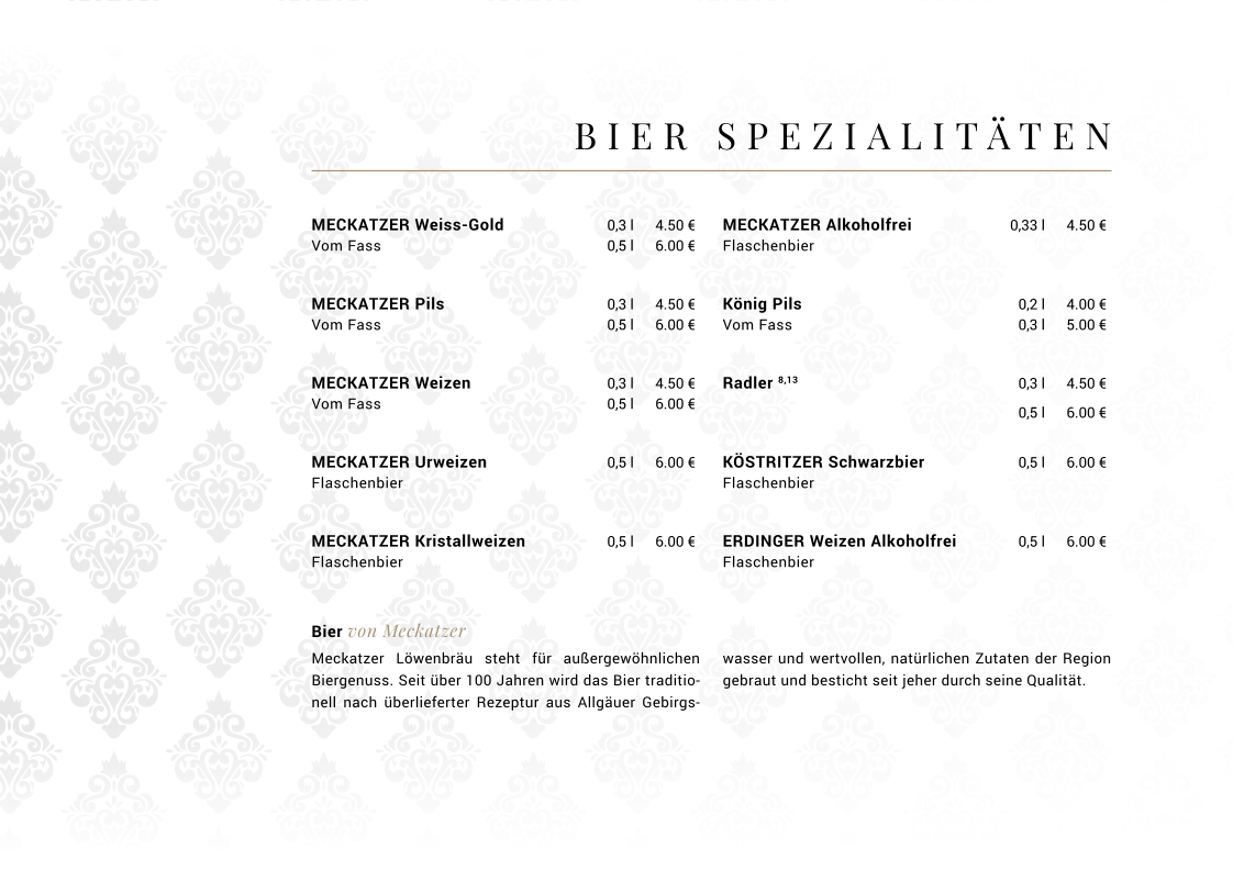 Speisekarte photo 5