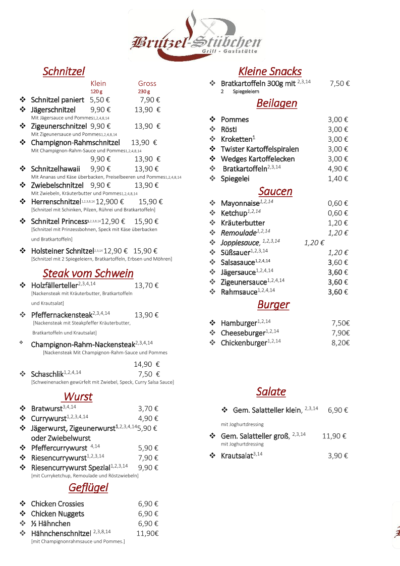 Speisekarte photo 1
